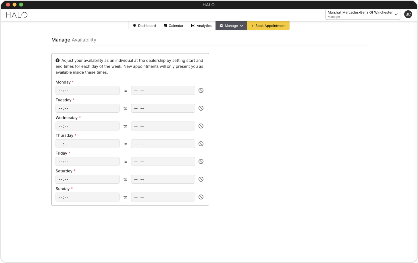 Customisable Settings